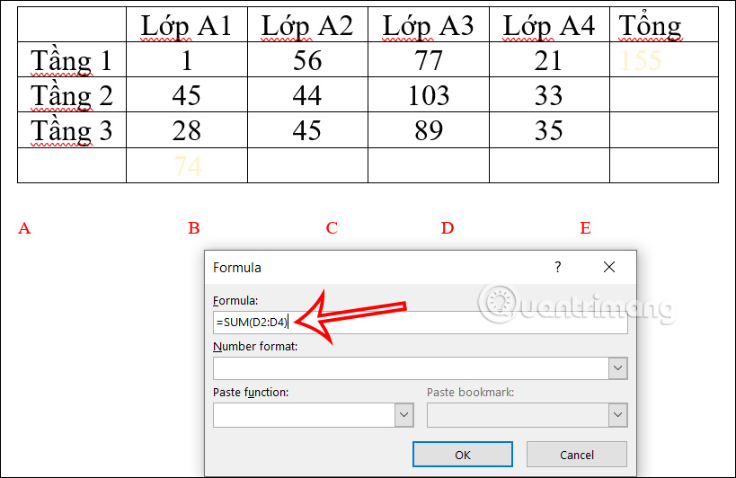 Cách thay đổi kích thước bảng tính trong Excel
