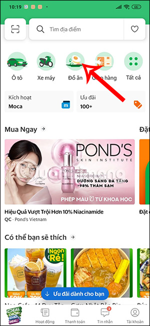 Đặt GrabFood