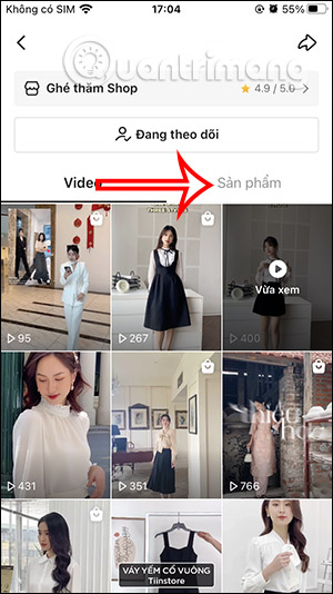 Xem sản phẩm trong Shopee Video