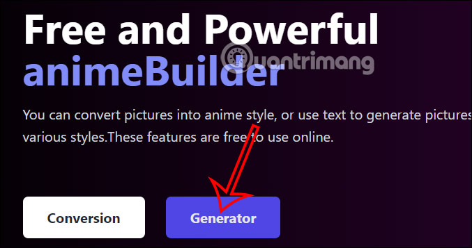 Tạo hình ảnh anime trên AnimeBuilder