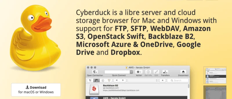 FTP của Cyberduck