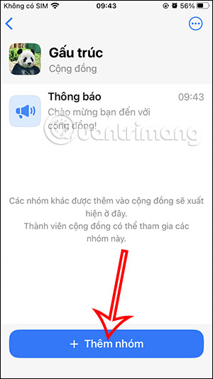 Thêm nhóm vào cộng đồng WhatsApp