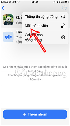 Mời thành viên cộng đồng WhatsApp
