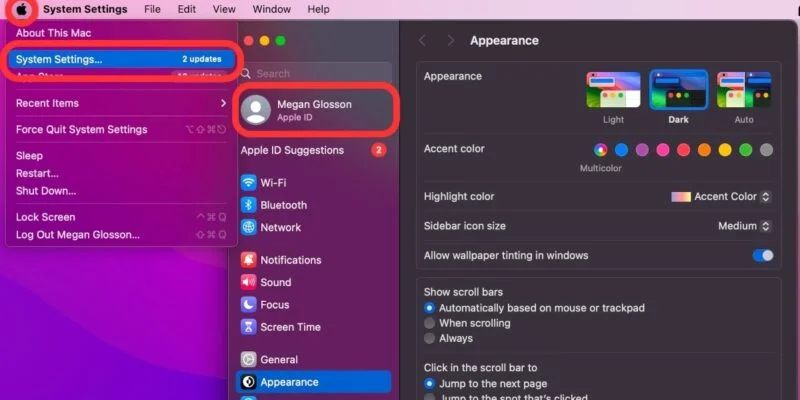 Apple Music với cài đặt Chia sẻ trong gia đình trên máy Mac