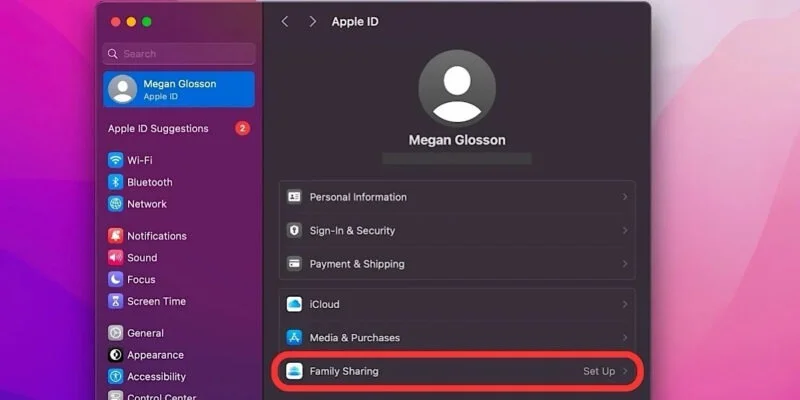Thiết lập Chia sẻ trong gia đình trong Apple Music