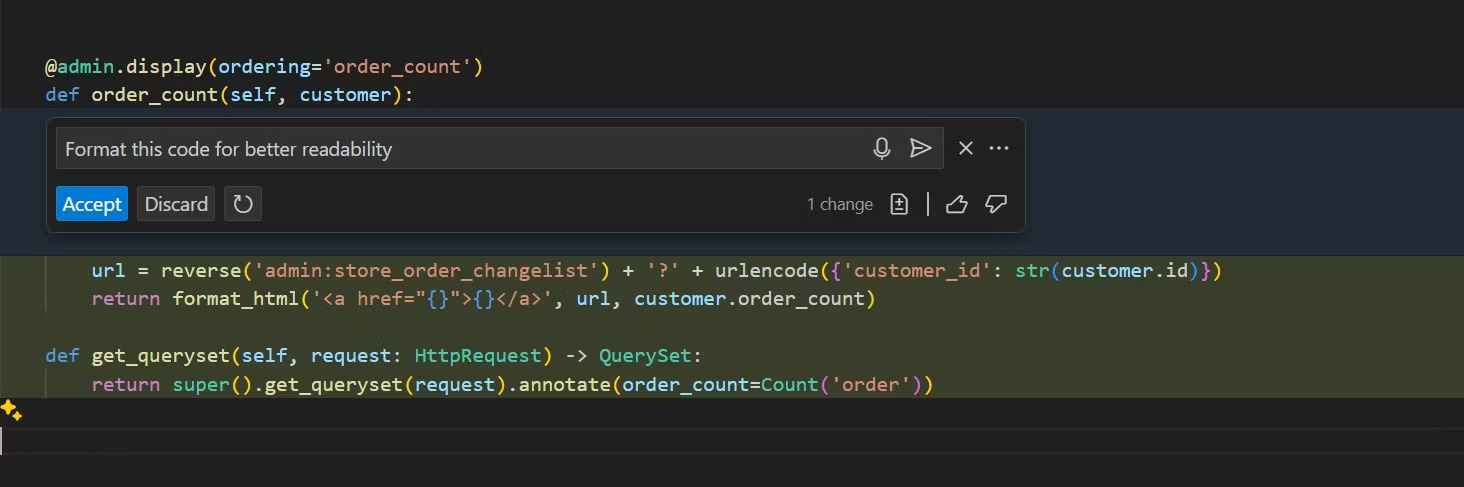 Tái cấu trúc code dễ dàng với GitHub Copilot