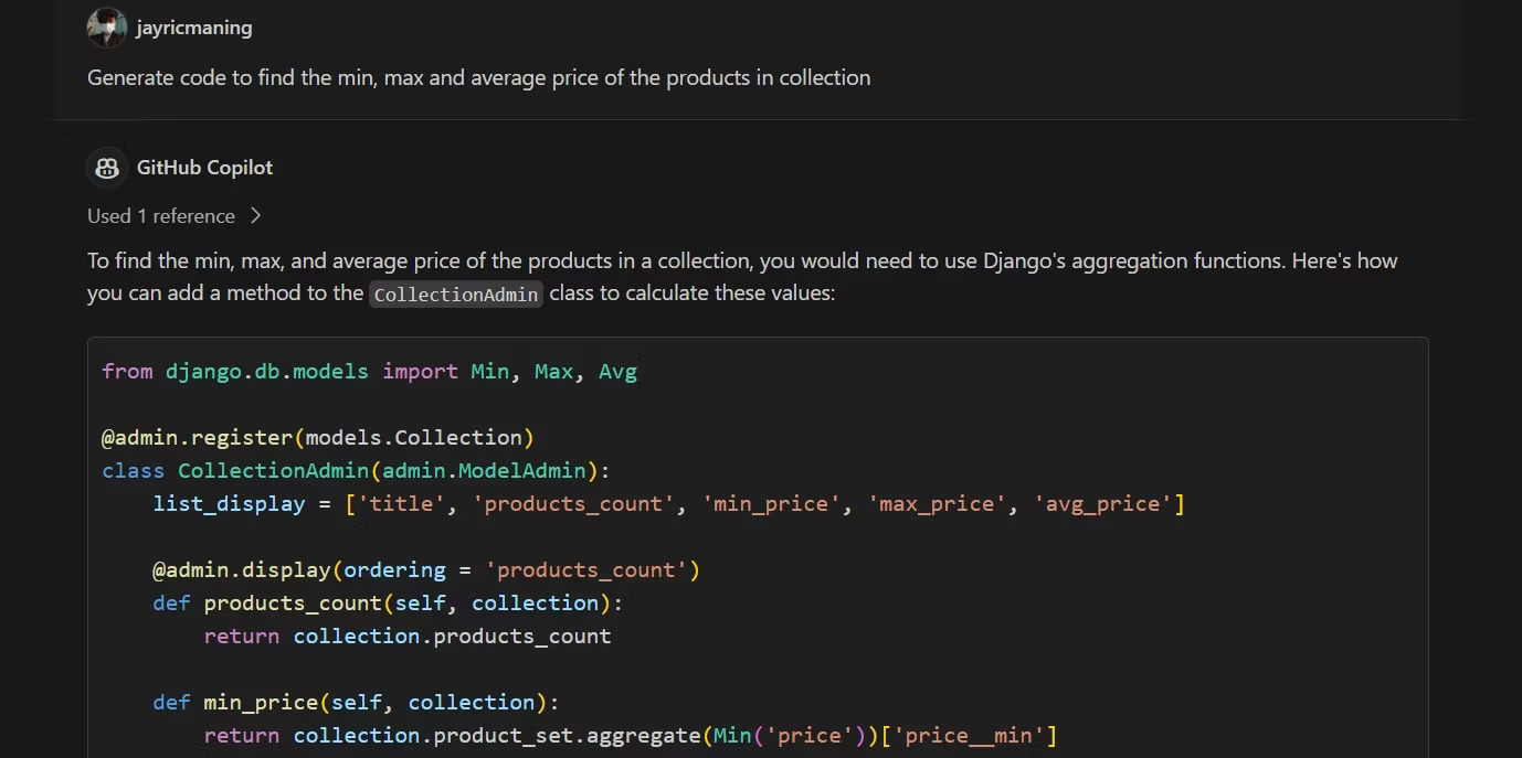 Tạo code tùy chỉnh với GitHub Copilot