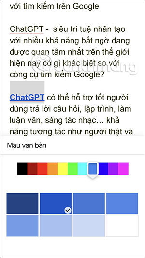 Đổi định dạng liên kết Google Docs