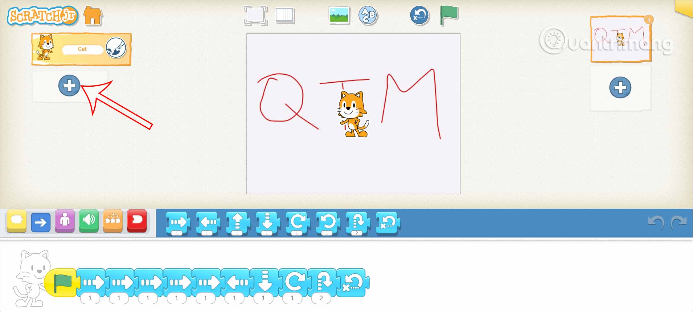 Thêm chương trình mới ScratchJR