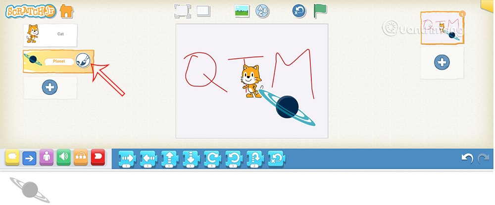 Đổi giao diện nhân vật ScratchJR