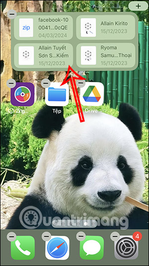 Tiện ích tập tin trên máy tính để bàn iPhone