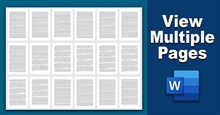 Hướng dẫn xem nhiều trang trong Word cùng lúc
