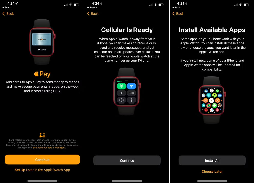 Những ứng dụng với Apple Watch
