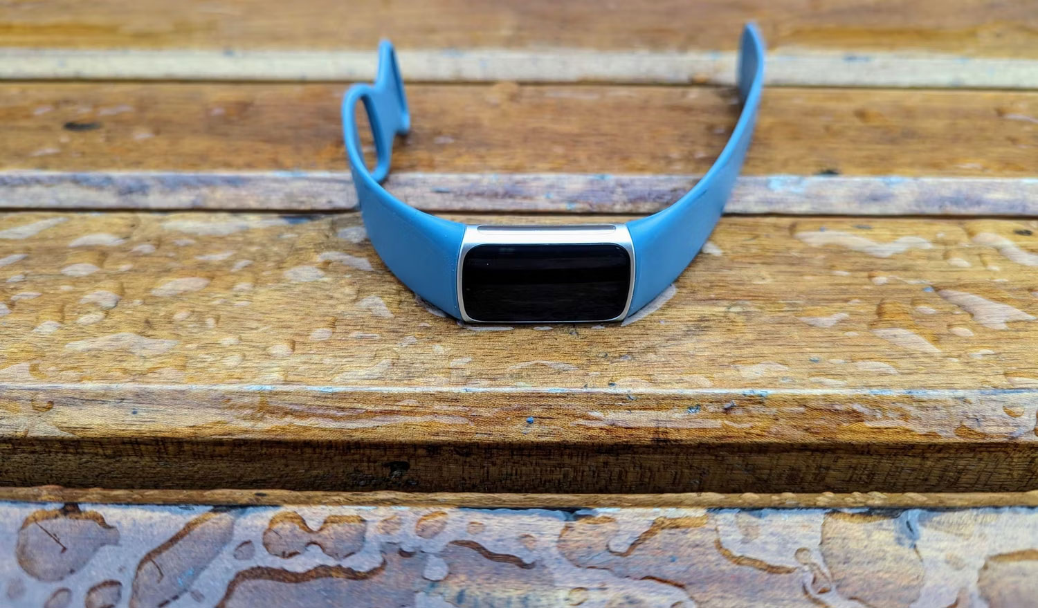 Fitbit Charge 5 gần vũng nước