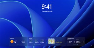 Cách kích hoạt widget Lock Screen mới trên Windows 11 