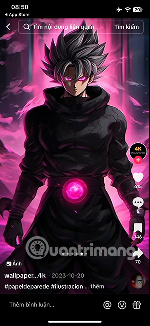 Hình nền 4K trên TikTok