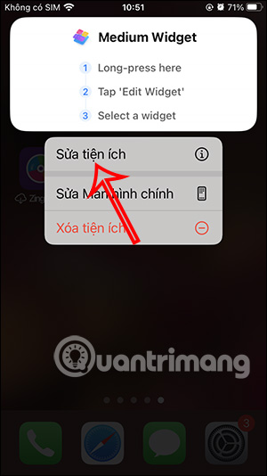 Sửa tiện ích Top Widgets