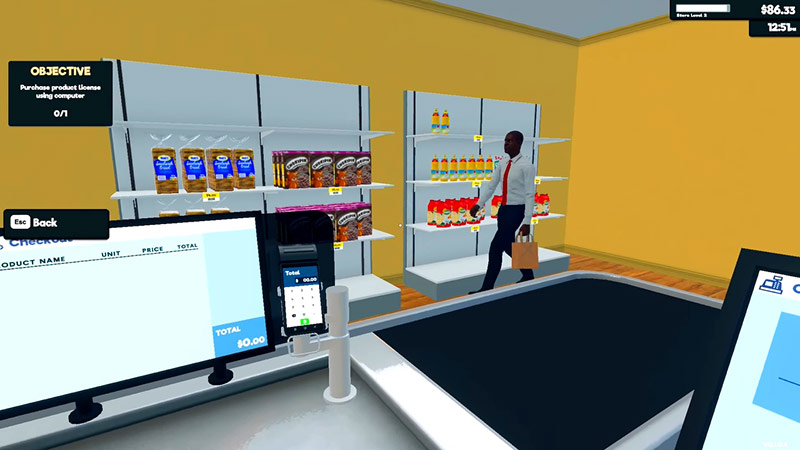 thu hut khach hang supermarket simulator