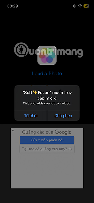 Soft Focus sử dụng micro