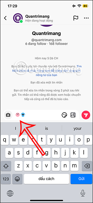 Nhập emoji TikTok