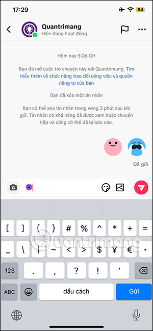 Gửi emoji TikTok
