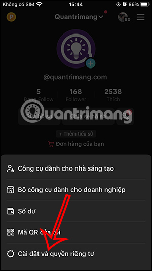 Cài đặt quyền riêng tư của TikTok