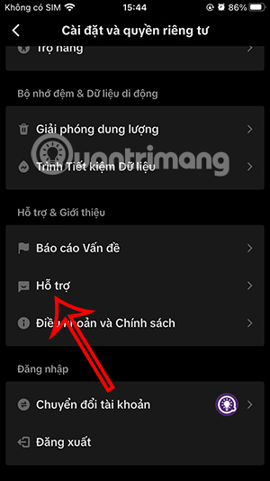 Hỗ trợ tài khoản TikTok