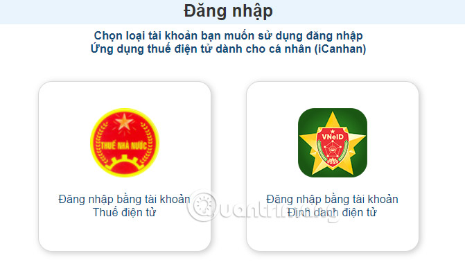 Đăng nhập website Tổng cục Thuế 