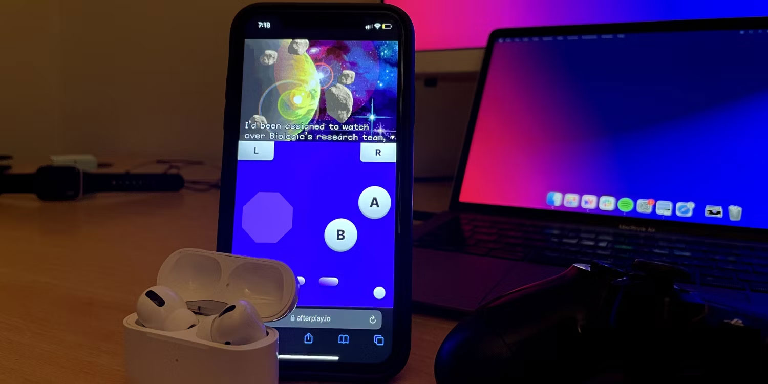 iPhone chạy Metroid Fusion bằng AfterPlay