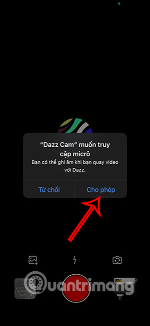 Dazz Cam truy cập micro