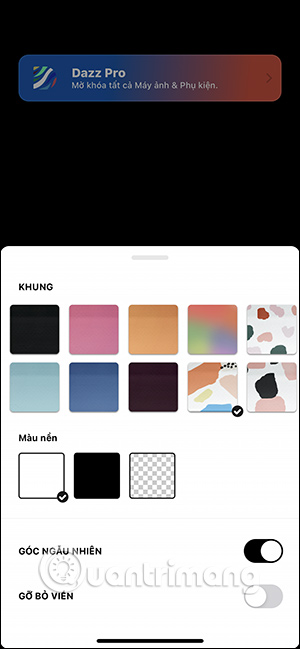 Hiệu ứng chỉnh sửa ảnh trên Dazz Cam
