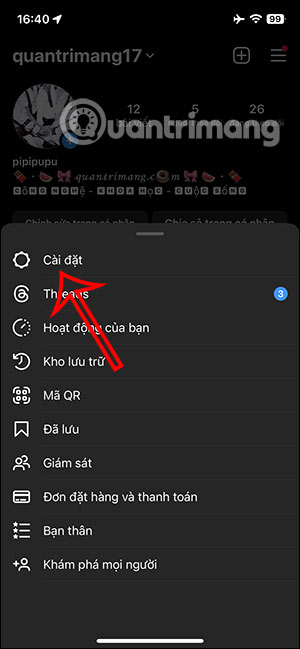 Cài đặt Instagram
