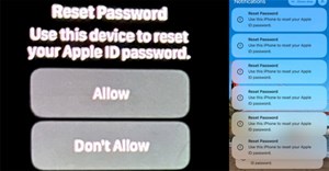 Cảnh báo: Chiêu lừa thông báo yêu cầu đặt lại mật khẩu Apple ID