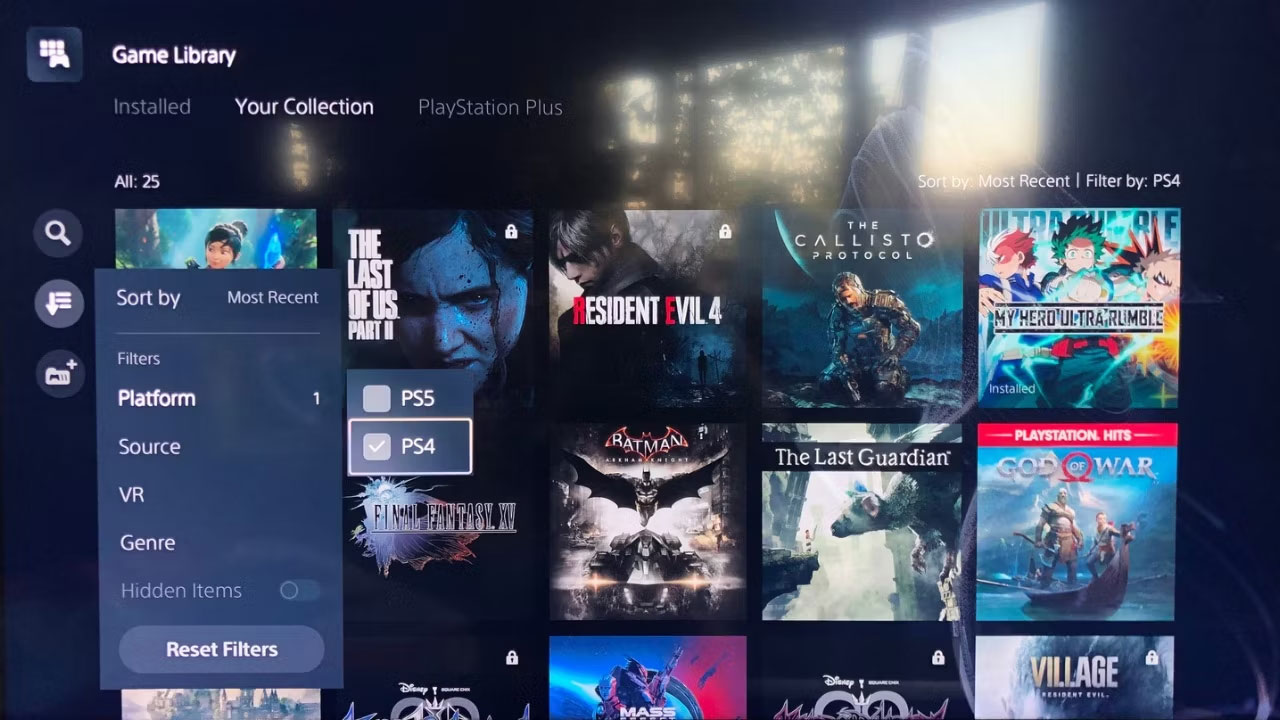 Tải game PS4 xuống PS5 thông qua PS Account