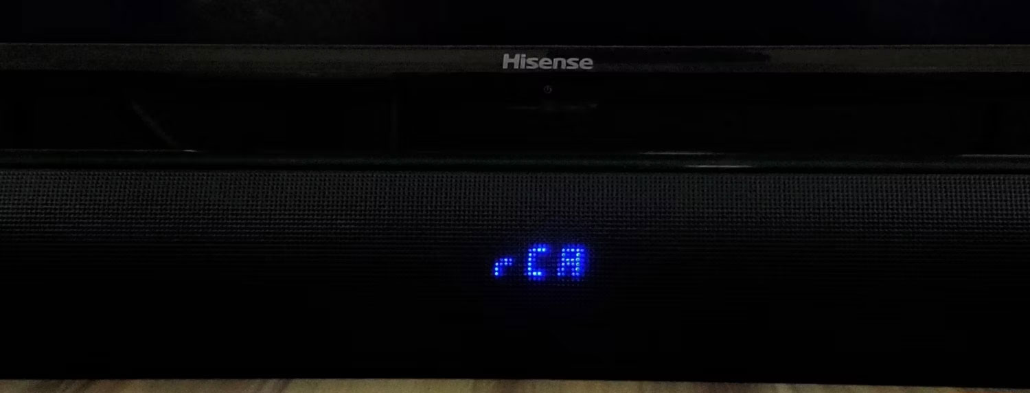 Chỉ báo RCA trên Soundbar Hisense