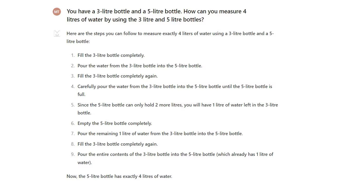Le Chat Mistral suy luận logic