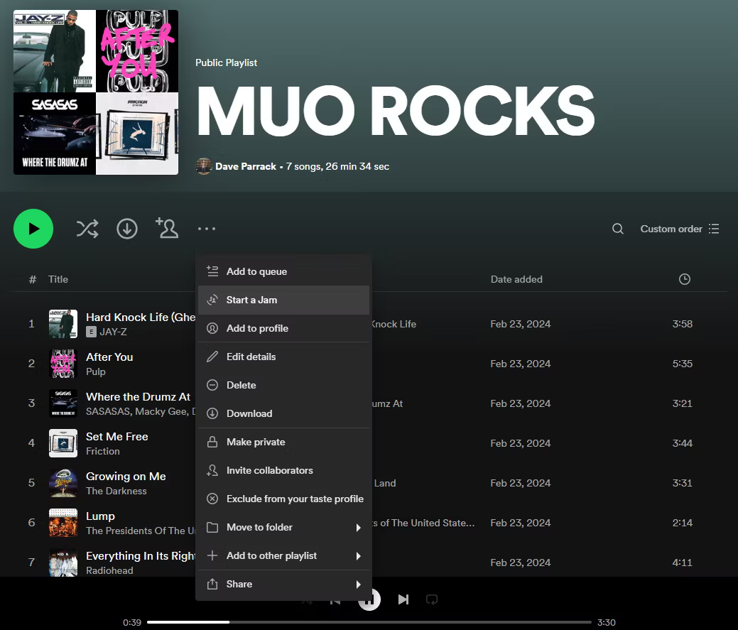 Bắt đầu Phiên Jam trên ứng dụng máy tính để bàn Spotify