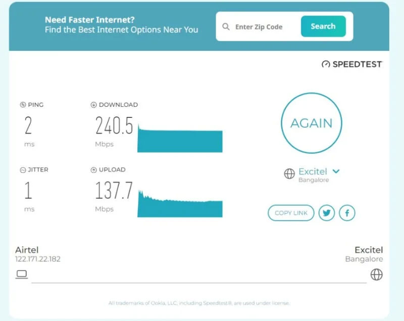 TestMySpeed