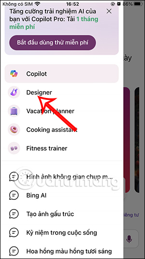 Công cụ Microsoft Copilot Image Creator