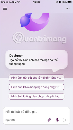 Giao diện nhập lệnh tiếng Việt