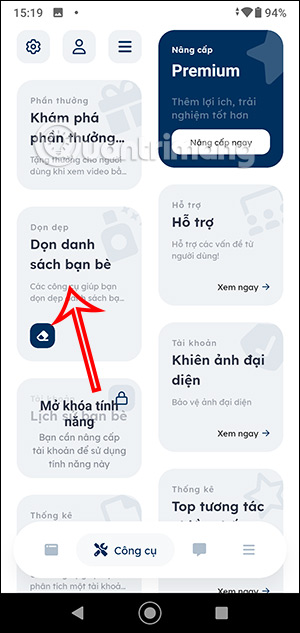Dọn bạn bè Facebook trên MonokaiToolkit