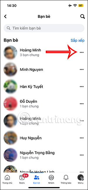 Tùy chỉnh bạn bè trên Facebook