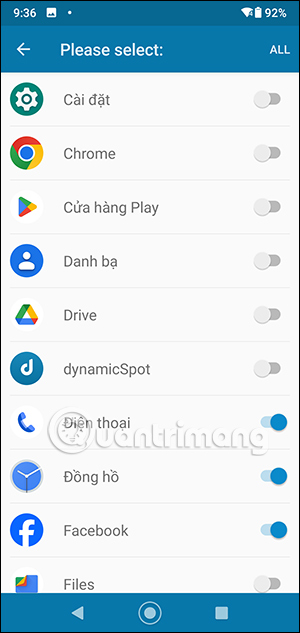 Chọn ứng dụng dùng Dynamic Island