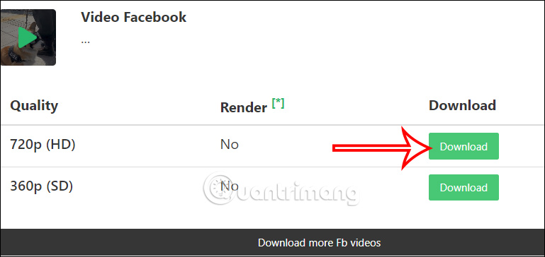 Tải xuống video Facebook Reels trên Snapsave