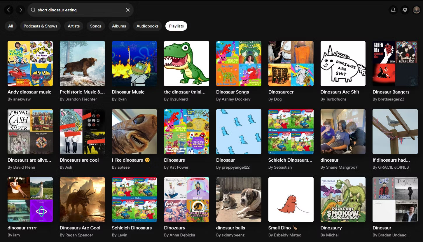 Tìm kiếm các tổ hợp từ độc lạ trên Spotify