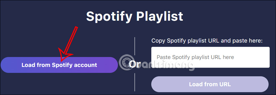 Tải xuống danh sách phát Spotify