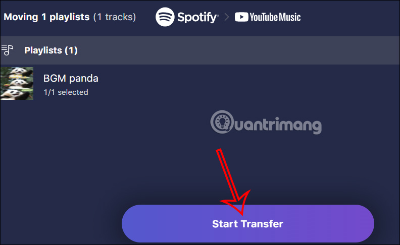 Chuyển đổi danh sách phát Spotify sang YouTube Music