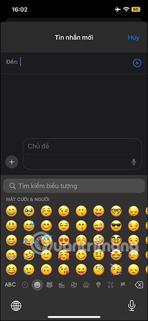 Biểu tượng cảm xúc trên iPhone