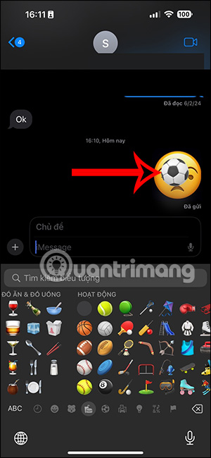 Ghép biểu tượng cảm xúc trên iPhone