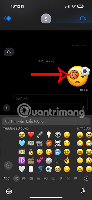 Ảnh ghép Emoji trên iPhone